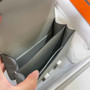 Hermes Constance Bag Gray Epsom Leather Silver H2507 - Default Title - View 5