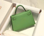 Hermes Kelly Mini II Bag 19 Gold Hardware with Epsom Light Green - Default Title - View 2