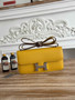 Hermès Constance bag in Yellow Epsom leather H382687 - Gold - View 2