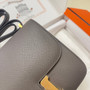 Hermes Constance Bag Epsom Dark Gray Leather Gold H2548 - Default Title - View 5