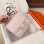Hermes Constance Bag 19 Light Purple Epsom Leather Silver H083931 - Default Title - View 3