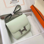 Hermes Constance Bag 19 Light Green Epsom Leather Silver H083921 - Default Title - View 3
