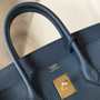 Hermès Birkin 30cm Navy Blue Togo Gold Hardware - Default Title - View 4