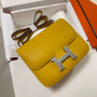 Hermes Constance Bag Dark Yellow Epsom Leather Silver H2537 - Default Title - View 5