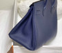 Hermès Birkin 30cm Navy blue Togo Gold Hardware - Default Title - View 4
