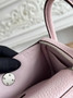 Hermes Lindy Mini Bag Togo Leather Light Pink Purple Silver H68616 - Default Title - View 9