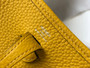 Hermès Evelyne 18 Togo Leather Shoulder Mini Bag Silver Yellow - Default Title - View 6