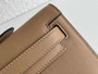 Hermès Kelly Cut Clutch 31cm Swift Leather Kakhi Silver - Default Title - View 6