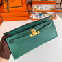 Hermès Kelly Cut Clutch 31cm Epsom Leather Dark Green Gold - Default Title - View 7