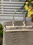 Hermès Birkin Bag 30cm Gray Crocodile Leather Silver Hardware H6883 - Default Title - View 2