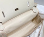Hermes Jypsiere mini bag White Swift Leather Silver H25607 - Default Title - View 9