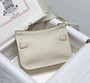 Hermes Jypsiere mini bag White Swift Leather Silver H25607 - Default Title - View 2