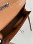 Hermès Kelly II Sellier Mini 2024 Light Brown Goatskins Leather Silver - Default Title - View 7