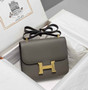 Hermes Constance 23 Box Epsom Leather Dark Gray Gold H082805 - Default Title - View 1