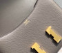 Hermes Constance 23 Box Epsom Leather Dark Gray Gold H082805 - Default Title - View 6