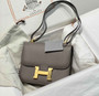 Hermes Constance 23 Box Epsom Leather Dark Gray Gold H082805 - Default Title - View 3
