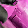 Hermes Kelly Bag 22 Purple Swift Leather Silver Hardware - Default Title - View 7