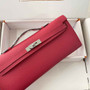 Hermès Kelly Cut Clutch 31cm Epsom Leather Plum Silver - Default Title - View 4