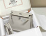 Hermès Kelly Danse II light gray Evercolor leather with silver - Default Title - View 2