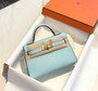 Hermes Kelly Mini II Bag Light Blue Epsom with Gold Hardware 19 - Default Title - View 4