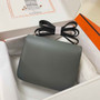 Hermes Constance Bag Dark Gray Epsom Leather Silver H2519 - Default Title - View 3