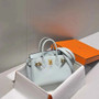 Hermès Birkin Mini Bag 20cm light blue togo leather with shoulder strap - Default Title - View 2