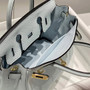 Hermès Birkin Mini Bag 20cm light blue togo leather with shoulder strap - Default Title - View 6