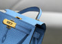 Hermes Kelly Mini II Bag 19 Gold Hardware with Epsom Blue - Default Title - View 8