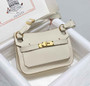 Hermes Jypsiere mini bag White Swift Leather Gold H25604 - Default Title - View 1