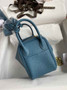 Hermes Lindy Mini Bag Blue Togo Leather Gold Hardware H8614 - Default Title - View 2