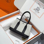 Hermes Mini Neo Garden 23 Bag, H086418 Beige canvas - Black - View 7