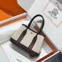Hermes Mini Neo Garden 23 Bag, H086418 Beige canvas - Black - View 4
