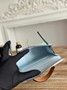 Hermes Kelly Bag 19 Light Blue Epsom Leather Silver H82304 - Default Title - View 9