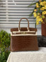 Hermès Birkin Bag 30cm Brown Crocodile Leather Gold Hardware H6880 - Default Title - View 2