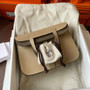 Hermes Halzan 25 Bag Togo Leather Gold H082181 - Default Title - View 3