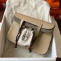 Hermes Halzan 25 Bag Togo Leather Gold H082181 - Default Title - View 8