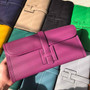 Hermes Jige 29 Wallet Clutch In Epsom Leather Purple - Default Title - View 4