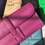 Hermes Jige 29 Wallet Clutch In Epsom Leather Purple - Default Title - View 3