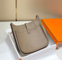 Hermès Evelyne III 29 Taurillon Clemence Shoulder Bag Silver Gray - Default Title - View 2