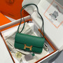 Hermes Constance Box Epsom Leather Green Gold H082697 - Default Title - View 1