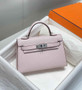 Hermes Mini Kelly II Bag 19 Light Pink Epsom Gold Hardware H86103 - Default Title - View 2