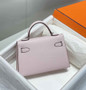 Hermes Mini Kelly II Bag 19 Light Pink Epsom Gold Hardware H86103 - Default Title - View 3
