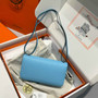 Hermes Constance Box Epsom Leather Blue Silver H082691 - Default Title - View 2