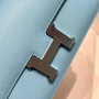 Hermes Constance Box Epsom Leather Blue Silver H082691 - Default Title - View 5