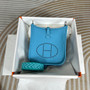 Hermes Evelyne III 17 Blue Togo Leather Bag Gold H5612 - Default Title - View 1