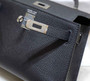 Hermes Kelly Mini II Bag Black Epsom with Silver Hardware 19 - Default Title - View 6
