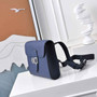Small Size – Hermès Sac Dépêche 21 Bag – Navy Epsom Calfskin - Default Title - View 2