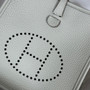 Hermes Evelyne III 17 Gray Togo Leather Bag Silver H5617 - Default Title - View 3