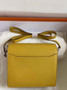 Hermès Mini Roulis Bag Yellow Evercolor Silver Hardware H50315 - Default Title - View 2