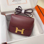 Hermes Constance Bag Wine Red Epsom Leather Gold H2532 - Default Title - View 1